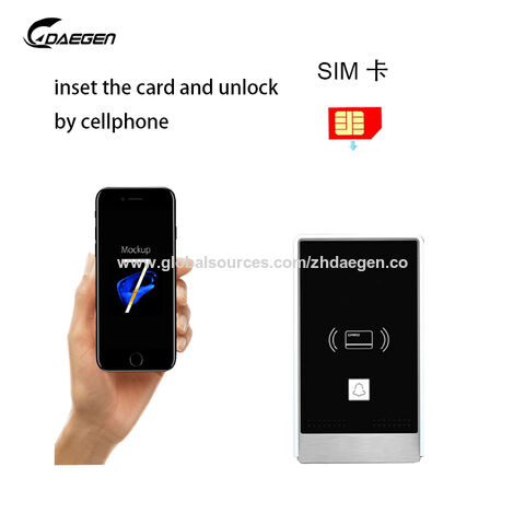 Timbre GSM inalámbrico con cubierta para lluvia, control remoto móvil, desbloqueo de apertura de puerta sin límite de distancia, un timbre wifi