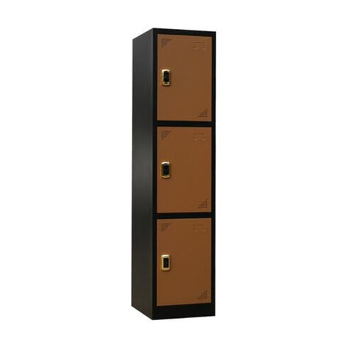 Armoire métallique en acier pour bébé avec plusieurs portes et serrure à clé