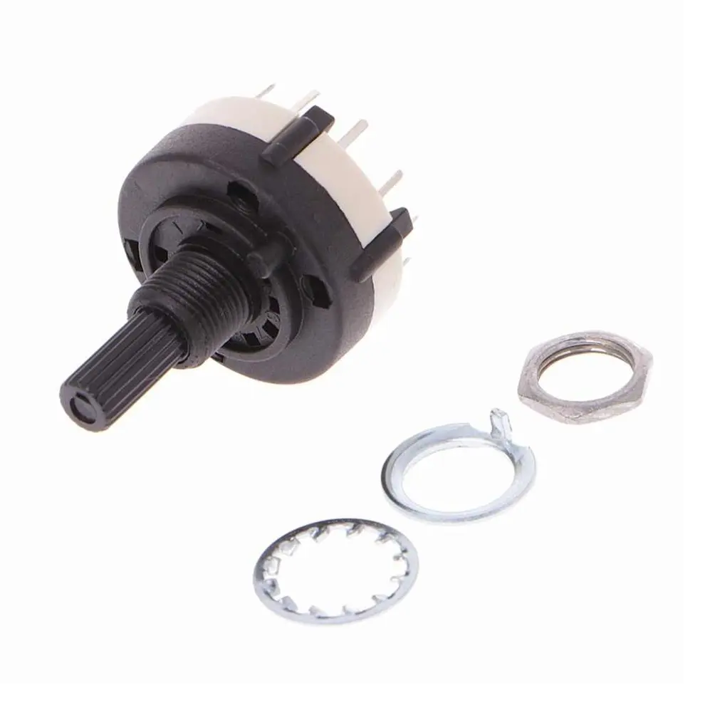 26mm Round Knob Rotary Electric Binary Coded Rotary Switch - China ...