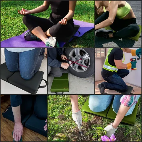 Kneeling Pad Knee Mat with Handles Waterproof Yoga Knee Pads Portable  Garden