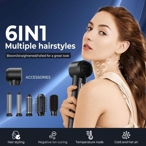 Buy Wholesale China Multifunction Auto Wrap Styler Curler Hot Air Brush  Comb Blow Dryer Set Brush 6 In 1 Hair Styler Curling Iron Straightener Set  & Hair Dryer at USD 50