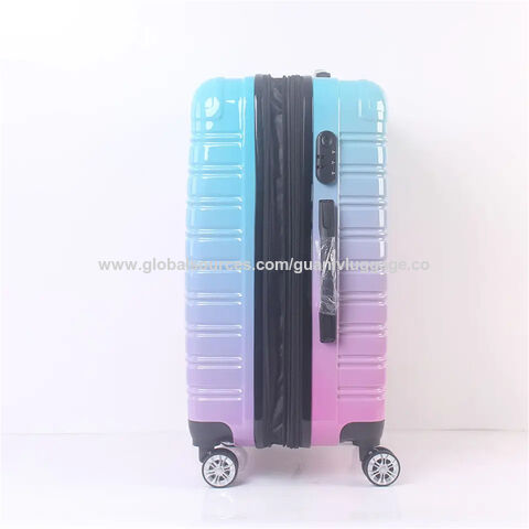 Colorful Gradient Women Girls Luggage Set Ready Stock PC Travel Valise -  China Wholesale Travel Luggage and Luggage price