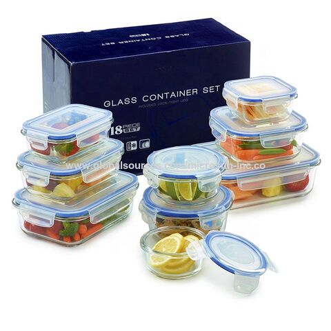 Borosilicate Glass Lunch Box Food Container Set Dinnerware with BPA-Free Lid  - China Food Container and Dinnerware price