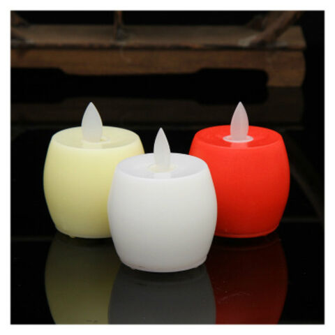 Vente en gros de bougies LED sans flamme pour créer une ambiance chaleureuse, bougies à piles, bougies pomme