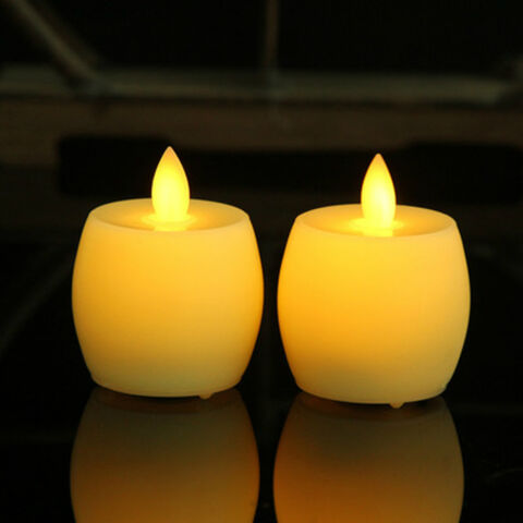 Vente en gros de bougies LED sans flamme pour créer une ambiance chaleureuse, bougies à piles, bougies pomme