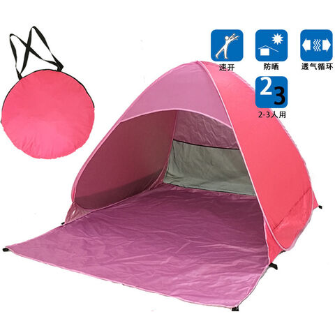 Tenda de Praia Automática Instantânea Portátil de Montagem Rápida - Abrigo Solar