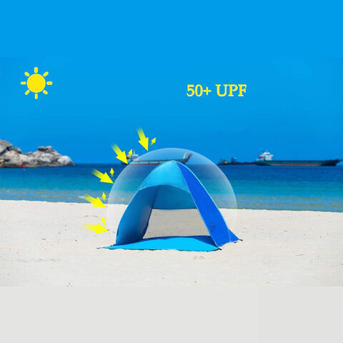 Tenda de Praia Automática Instantânea Portátil de Montagem Rápida - Abrigo Solar