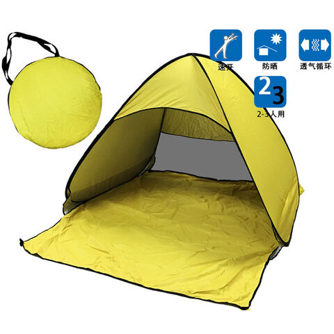 Tenda de Praia Automática Instantânea Portátil de Montagem Rápida - Abrigo Solar