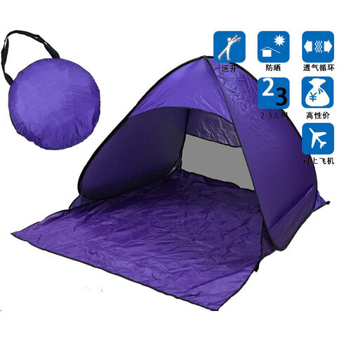Tenda de Praia Automática Instantânea Portátil de Montagem Rápida - Abrigo Solar