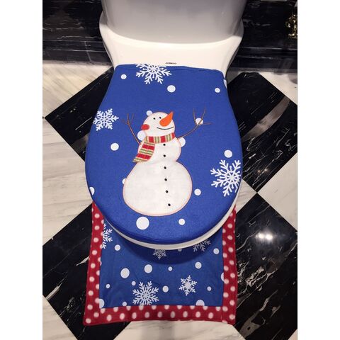 Kaufen Sie China Großhandels-Schneemann-wc-sitz Bezug Teppich-set  Badezimmer Weihnachts Dekoration, 3 Stück (schneemann) und Weihnachts  Dekorationen Großhandelsanbietern zu einem Preis von 3.09 USD