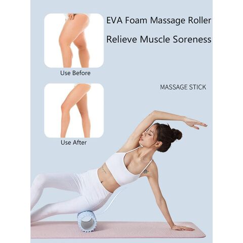 Buy Wholesale China Eva Fitness Yoga Column Gym Foam Therapy Roller  Exercise Massage Roller For Physical Therapy & Yoga Foam Roller at USD 5.59