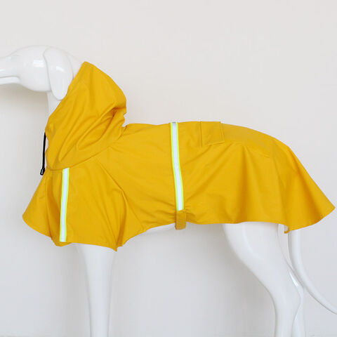 Imperméable pour Petit Chien, Veste de Pluie avec Capuche, Poncho pour Chien 100% Polyester Imperméable