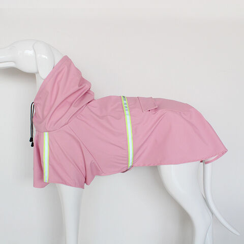 Imperméable pour Petit Chien, Veste de Pluie avec Capuche, Poncho pour Chien 100% Polyester Imperméable