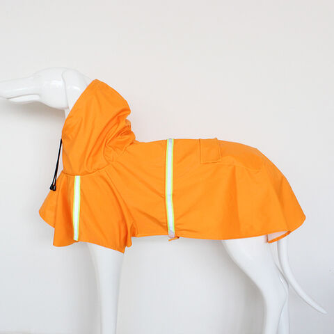 Imperméable pour Petit Chien, Veste de Pluie avec Capuche, Poncho pour Chien 100% Polyester Imperméable