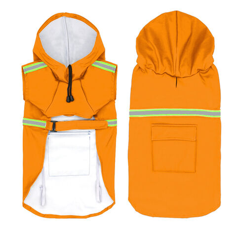 Imperméable pour Petit Chien, Veste de Pluie avec Capuche, Poncho pour Chien 100% Polyester Imperméable
