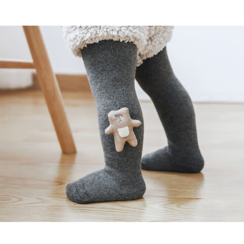Meias-calça grossas para bebês por atacado
