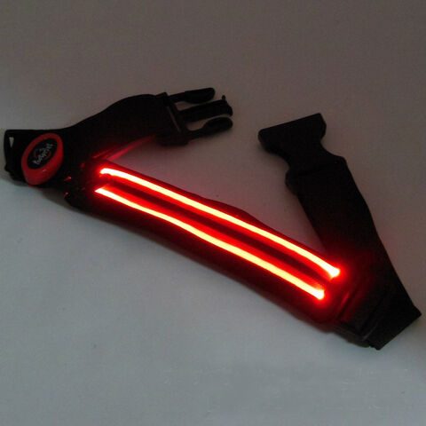 Ceinture réfléchissante LED rechargeable USB Haute Visibilité pour Course, Marche & Cyclisme Convient aux Femmes et aux Hommes