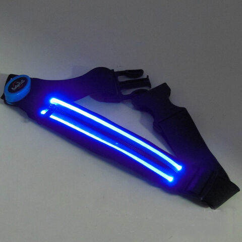 Ceinture réfléchissante LED rechargeable USB Haute Visibilité pour Course, Marche & Cyclisme Convient aux Femmes et aux Hommes