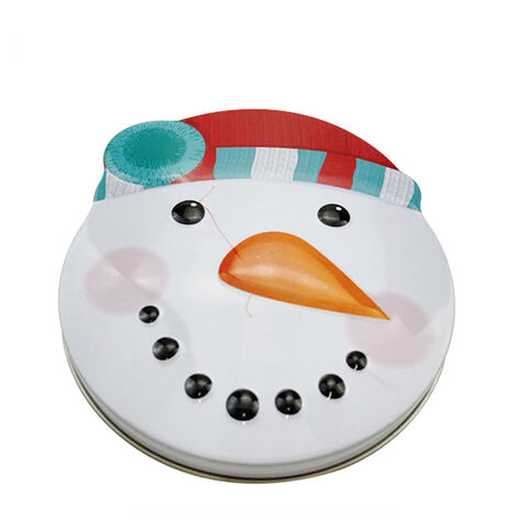 Geschenkkarte in Schneemann-Dose