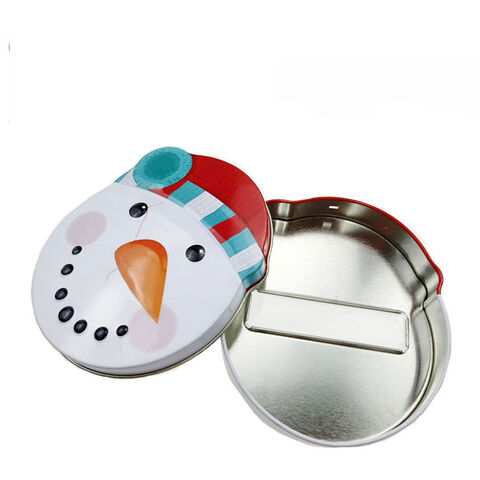 Geschenkkarte in Schneemann-Dose