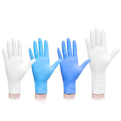 Guantes Desechables de Nitrilo, Sin Polvo, Grado Alimenticio, Sin Látex, 100 Unidades