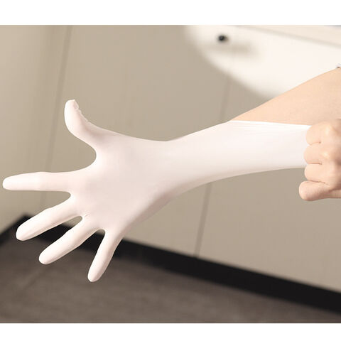 Guantes Desechables de Nitrilo, Sin Polvo, Grado Alimenticio, Sin Látex, 100 Unidades
