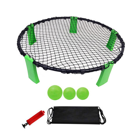 Juego de Voleibol de Playa (Incluye 3 Balones, Bolsa de Transporte y Reglamento)