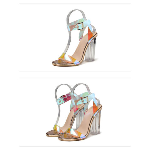 Sandales à Talons pour Femmes en Gros, Bout Ouvert, Talons Aiguilles, Slingback avec Bride Cheville