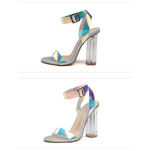Sandales à Talons pour Femmes en Gros, Bout Ouvert, Talons Aiguilles, Slingback avec Bride Cheville