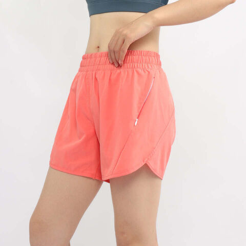 Pantalones cortos deportivos 2 en 1 para mujer, Shorts ajustados con  bolsillo y cintura elástica, color