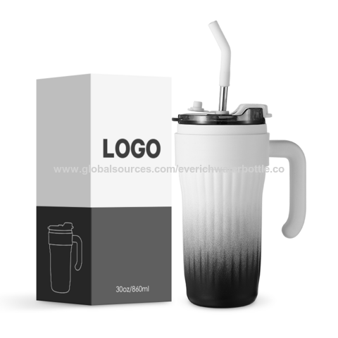 COMOOO 30 oz Stainless Steel Tumbler Bulk with Lid and Straw Insulated  Tumble