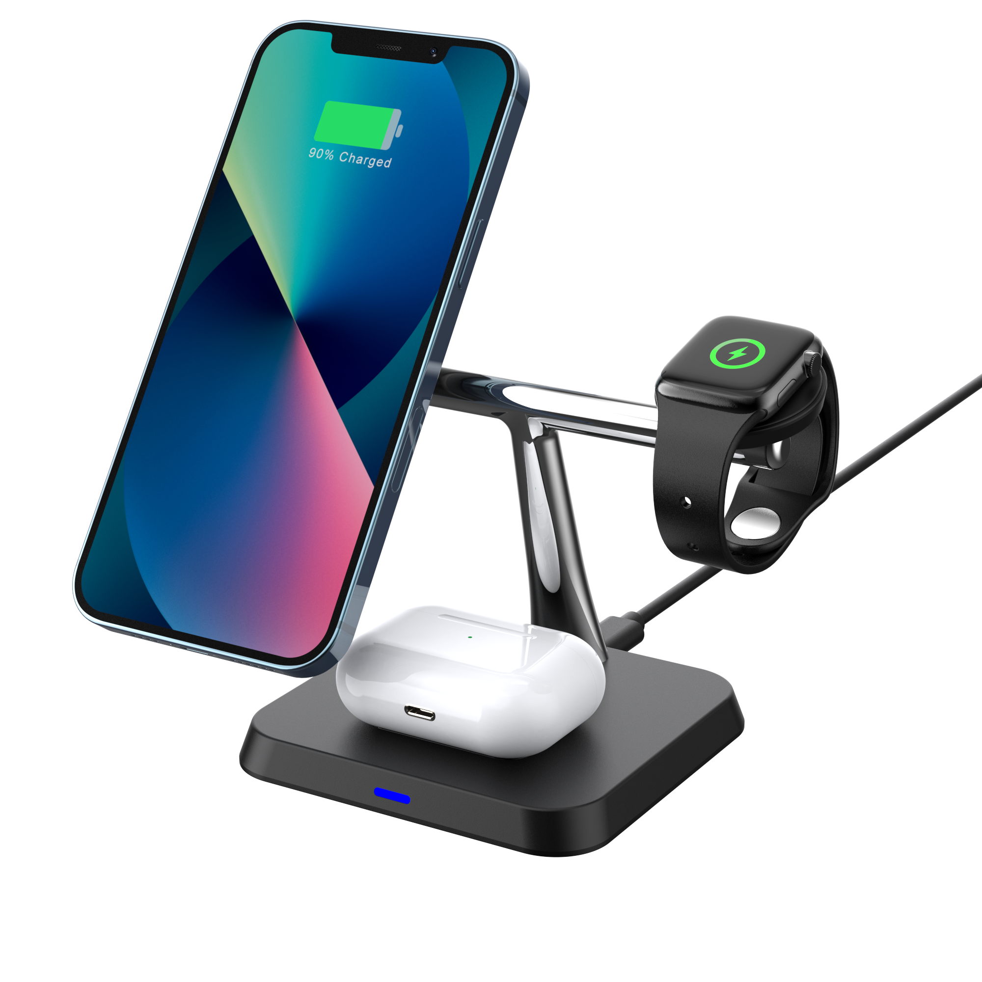 Buy China Wholesale 15w Fast Wireless Charger 3 In 1 Magnetic Wireless ...