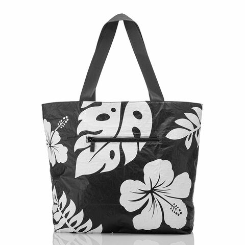 Saco tote personalizado com logotipo OEM, à prova d'água, lavável, com zíper, em papel Tyvek durável - Sacolas Tyvek personalizadas no atacado