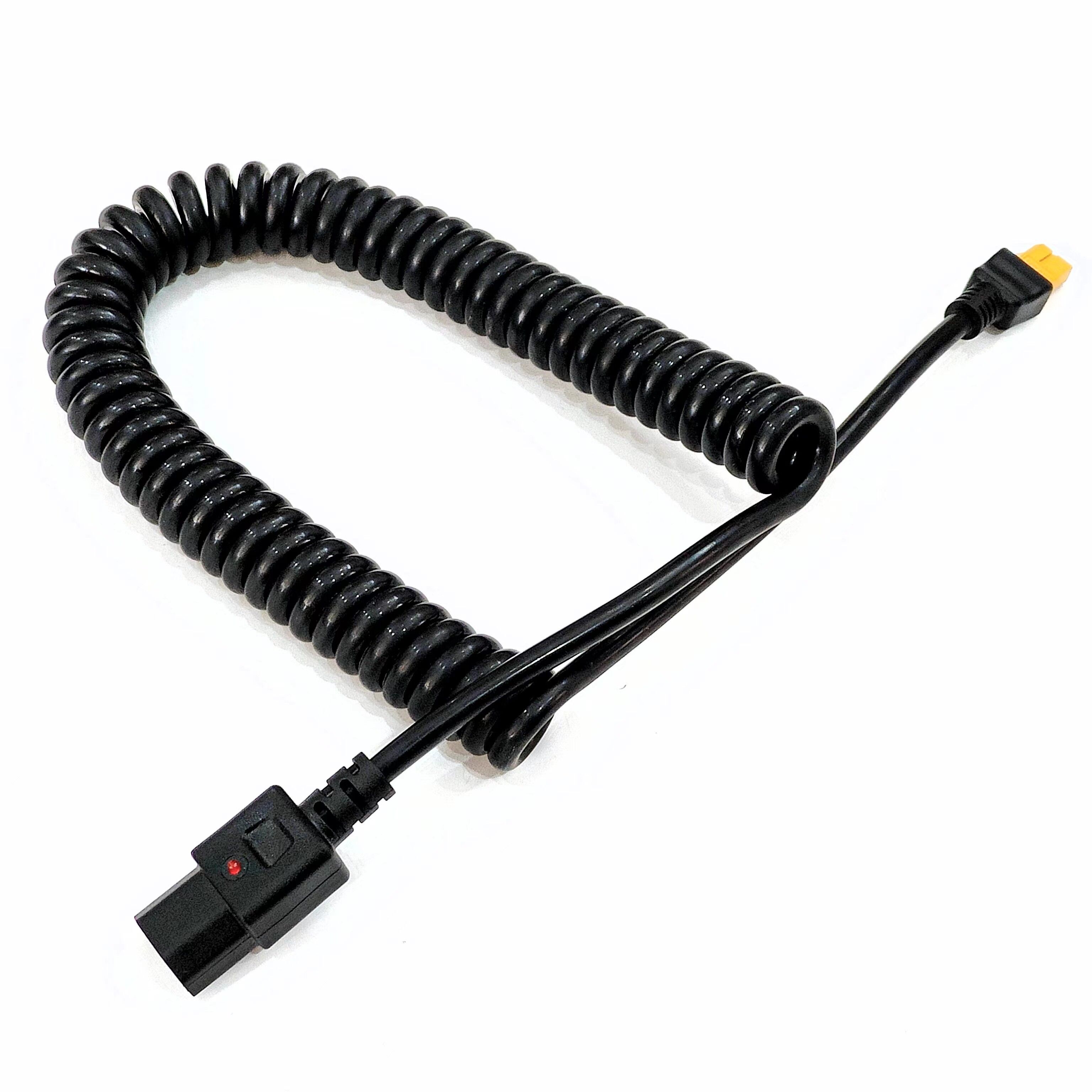 Xt60 Male With C14 Plug Spiral Cable. Xt60 Male Power Extension Spring Wire  - China Wholesale Spiral Cable ，xt60 ，spring Wire $3.5 from Ningbo Weiheng  Electronic Technology Co.,Ltd