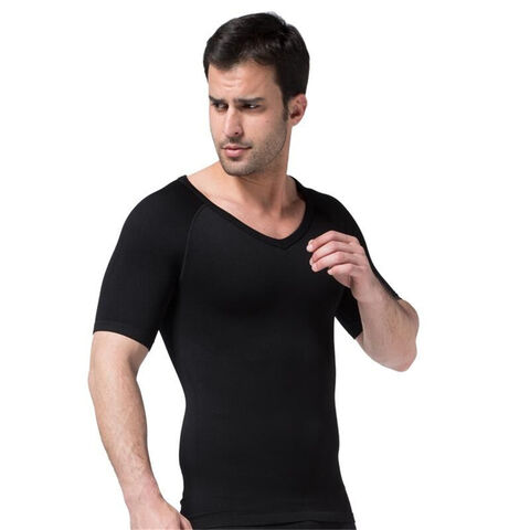 Bulk Buy China Wholesale V Neck T Shirt For Men Low Cut Vneck Wide Vee Tee Male Tshirt Invisible Undershirt Model Scoop Hem Slim Fit Short Sleeve 3.69 from Huizhou Youli Clothing