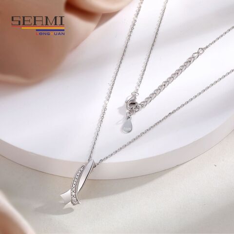 2023 New European and American Simple Love Bow Zircon Basic