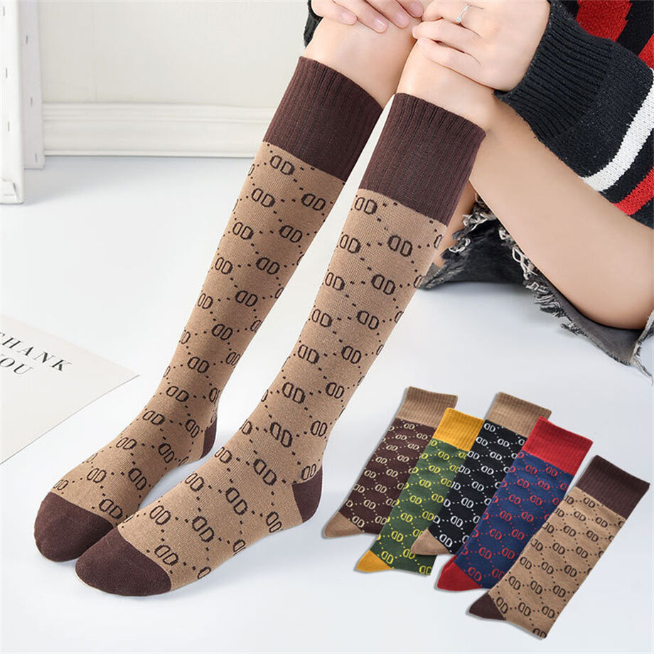Buy Wholesale China Knee Socks Woman Luxury Brand Fashion Socks Woman Knee  Length Designer Gg Socks & Sock at USD 0.65