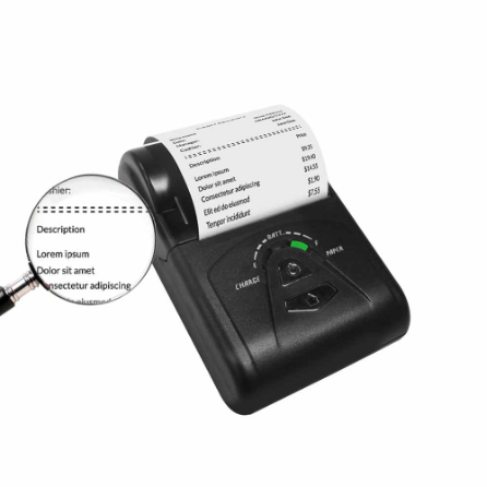Imprimante Bluetooth portable thermique 58mm Mini Wireless Pos Image Photo pour  téléphone