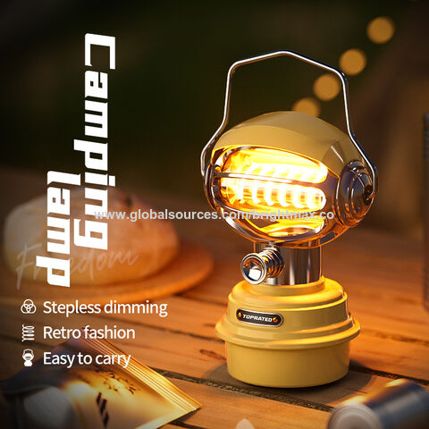 Rechargeable Camping Lantern Light, Stepless Dimming Cob Portable