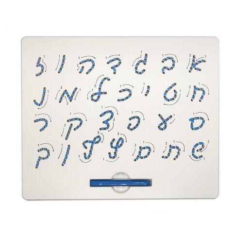 Tablette de Dessin Magnétique à Main Levée avec Alphabet Anglais et Billes Magnétiques pour Enfants - Jeu Éducatif