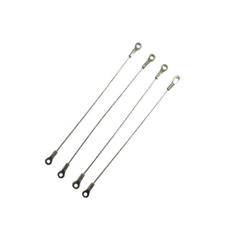 Conjunto de cable de acero inoxidable con mosquetón de acero inoxidable