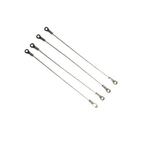 Conjunto de cable de acero inoxidable con mosquetón de acero inoxidable