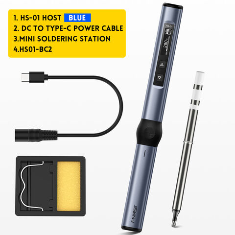 Buy Wholesale China Fnirsi Hs-01 Smart Electric Portable Soldering Iron Pd  65w Adjustable Constant Temperature Fast Heat With Mini Station Kit & Soldering  Iron at USD 43.03