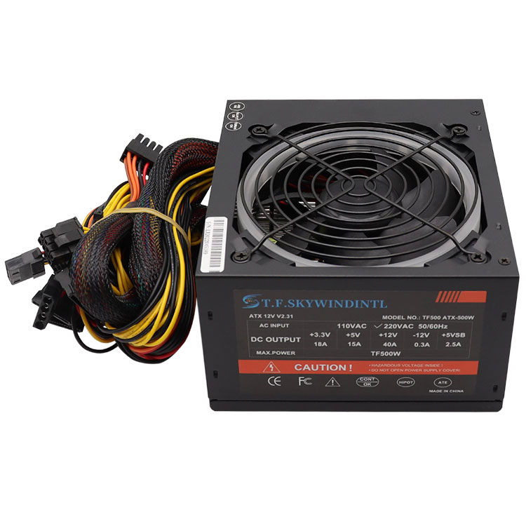 T.F.SKYWINDINTL 800W Watt PC Gamer Power Supply Unit PSU ATX Desktop Game  80plus Power Source