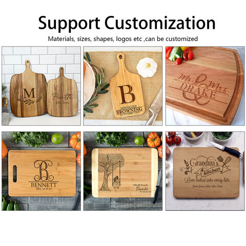 Grandma's Kitchen Custom Personalized Bamboo Cutting Boards