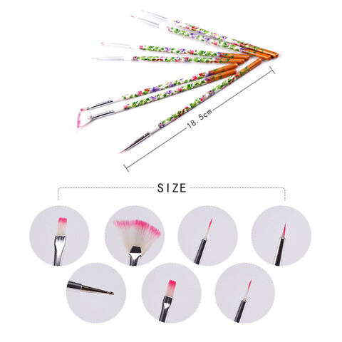 3 Size Acrylic Nail Art Painting Strip Brush Set Maniure Drawing Tool -  China Nail Art Brush and Nail Brush price