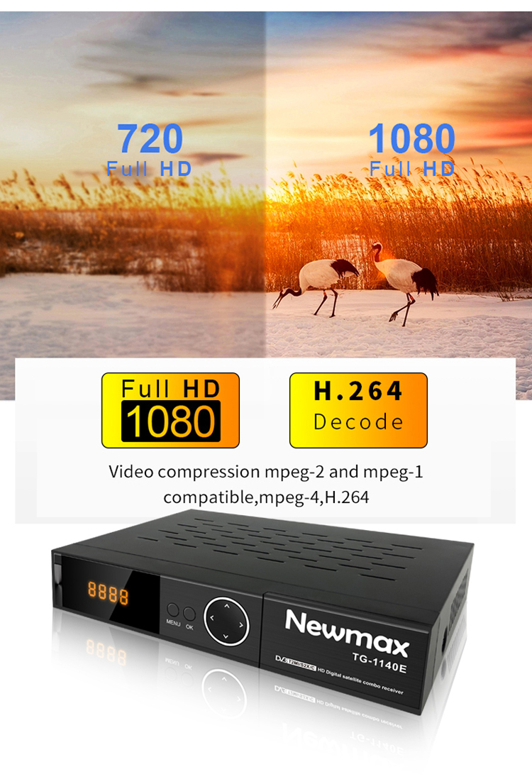 Newmax Tg-1140e New Decoder C Band Dtv Apk Dvb T2s Dvb T2 7.2 Receiver ...