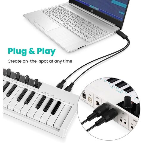 USB MIDI Cable Converter 2 in 1 for Piano PC to Music Studio Keyboard  Interface Wire Plug Controller Adapter Cord Cable - China High Quality Cable,  Audio Cable