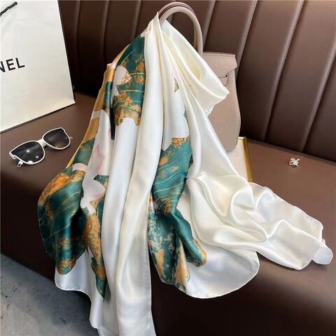 Buy Wholesale China Autumn New Style Big Size Silk Scarf 180 * 90