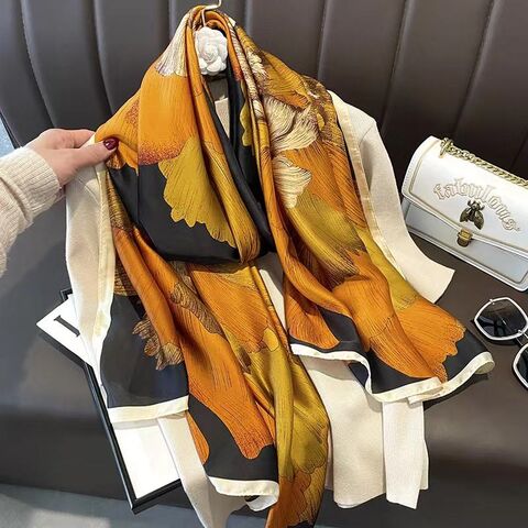 Buy Wholesale China Autumn New Style Big Size Silk Scarf 180 * 90